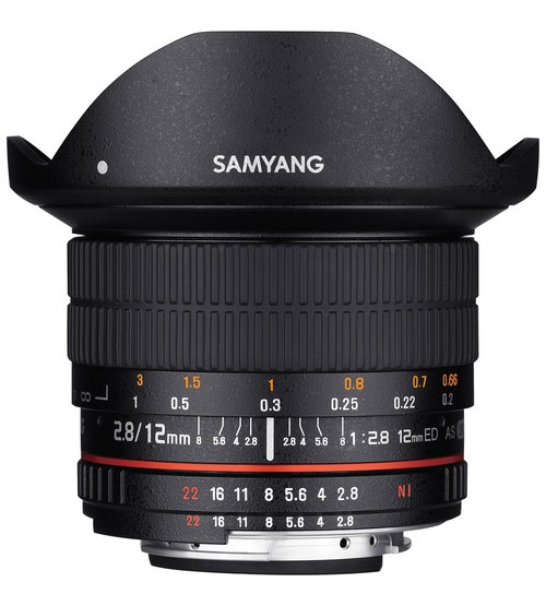 Samyang for Nikon 12mm f/2.8 ED AS NCS Fisheye with AE Chip